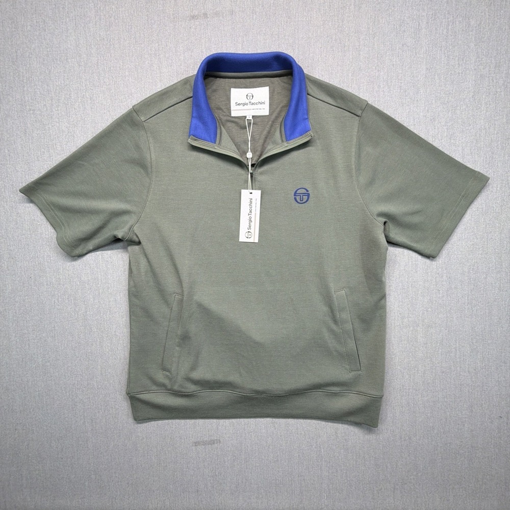 Sergio Tacchini Recco Track Jacket Mens Size Medium Agave Green NWT